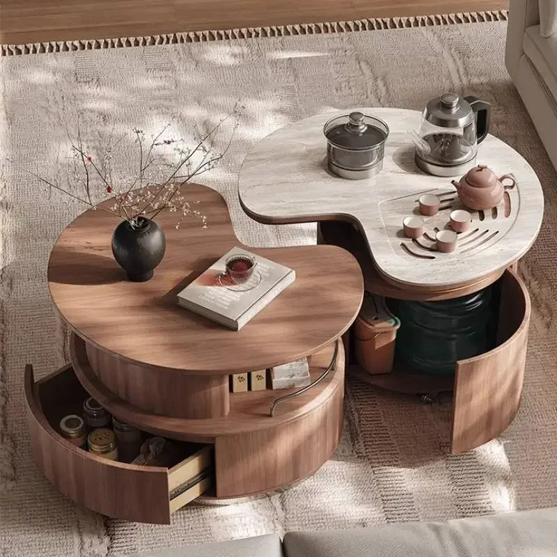 High Quality Coffee Tables Modern Luxury Drawer Designer Nordic Coffee Tables Wood Storage Koffietafels Furniture For Home