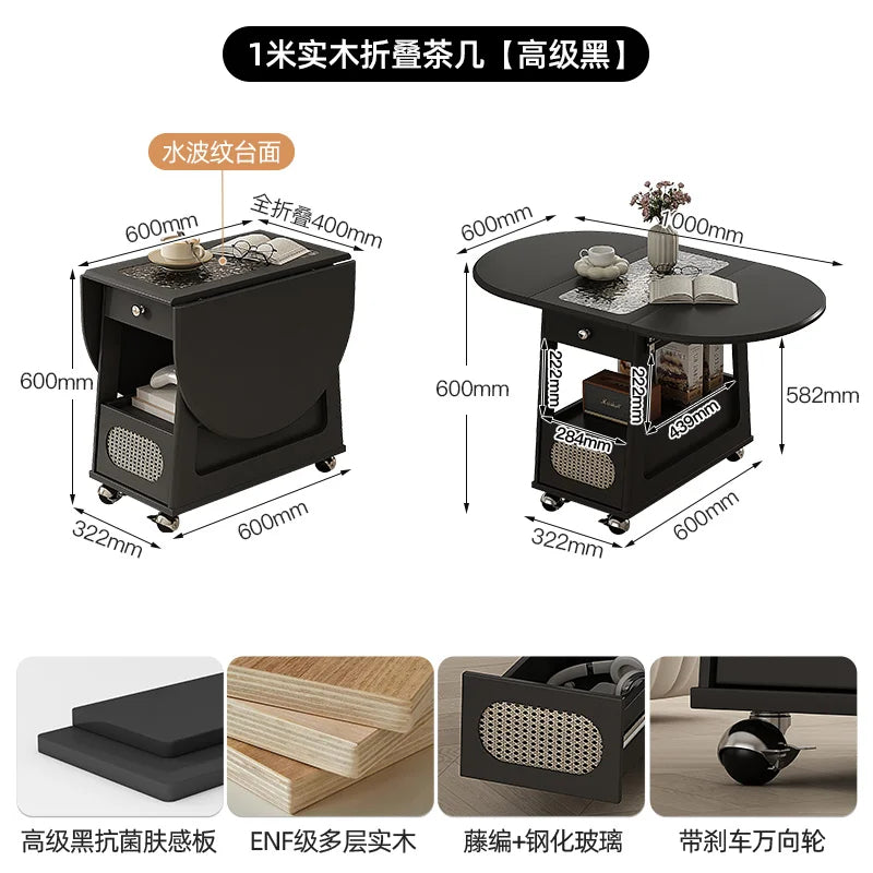 Coffee Living Room Dining Table Rise Fall Design Modern Simple Dining Table Kitchen Folding Table Basse De Salon Furnitures