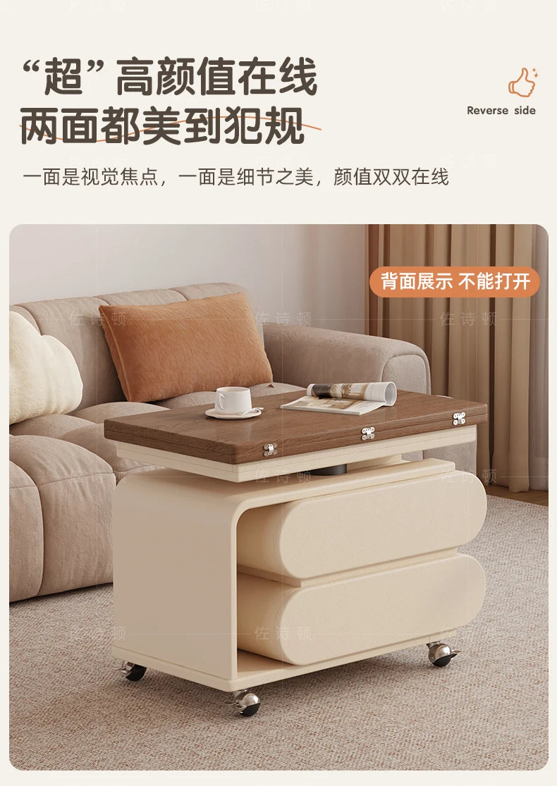 Coffee Living Room Dining Table Rise Fall Design Modern Simple Dining Table Kitchen Folding Table Basse De Salon Furnitures