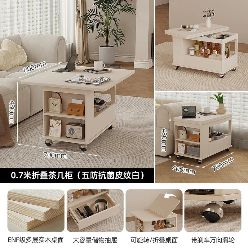 Coffee Living Room Dining Table Rise Fall Design Modern Simple Dining Table Kitchen Folding Table Basse De Salon Furnitures