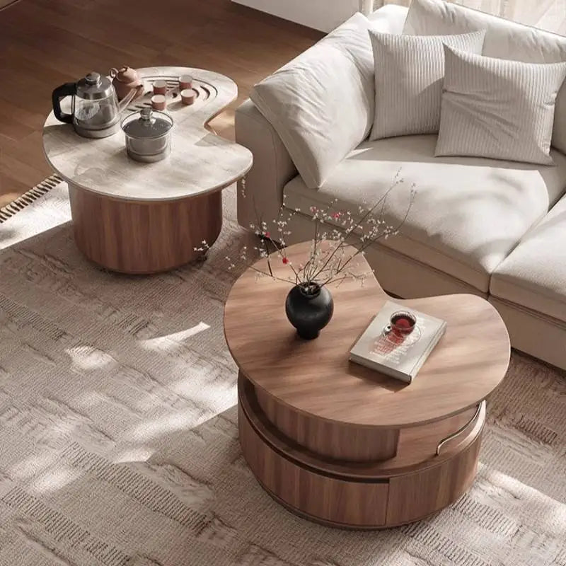High Quality Coffee Tables Modern Luxury Drawer Designer Nordic Coffee Tables Wood Storage Koffietafels Furniture For Home