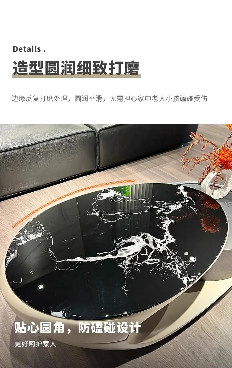 Italian Luxury Coffee Table Decoration Modern Clear Minimalist Coffee Table Unique Aesthetic Mesa Auxiliar Postmodern Furniture