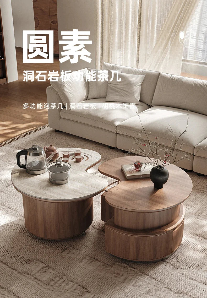 High Quality Coffee Tables Modern Luxury Drawer Designer Nordic Coffee Tables Wood Storage Koffietafels Furniture For Home