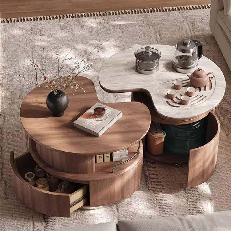 High Quality Coffee Tables Modern Luxury Drawer Designer Nordic Coffee Tables Wood Storage Koffietafels Furniture For Home