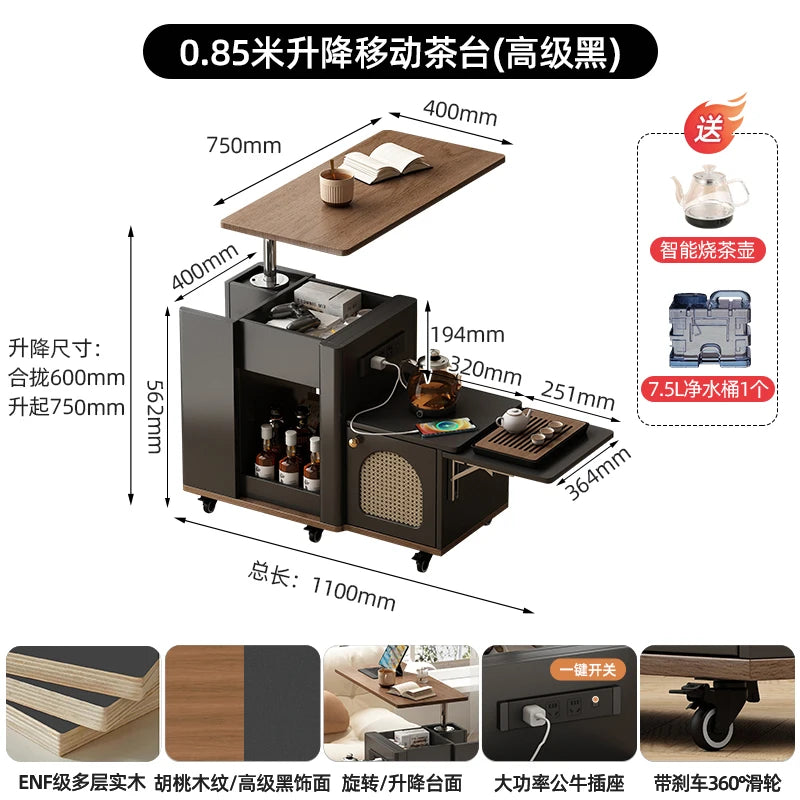 Coffee Living Room Dining Table Rise Fall Design Modern Simple Dining Table Kitchen Folding Table Basse De Salon Furnitures