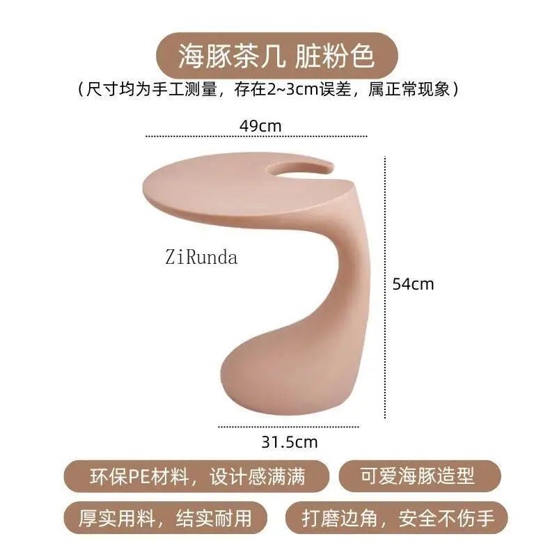 Simple modern corner table, living room sofa, small table, special-shaped coffee table