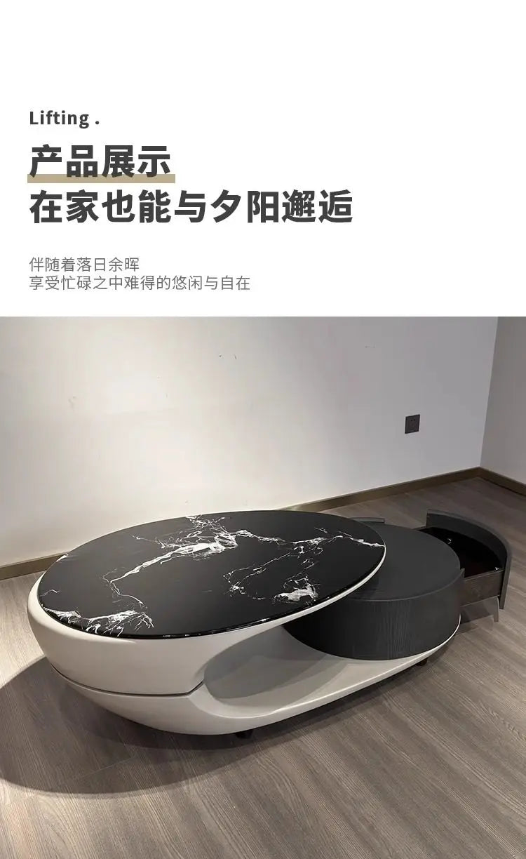 Italian Luxury Coffee Table Decoration Modern Clear Minimalist Coffee Table Unique Aesthetic Mesa Auxiliar Postmodern Furniture