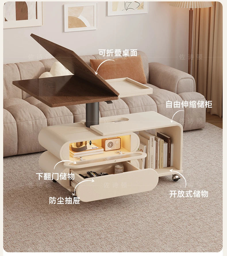 Coffee Living Room Dining Table Rise Fall Design Modern Simple Dining Table Kitchen Folding Table Basse De Salon Furnitures
