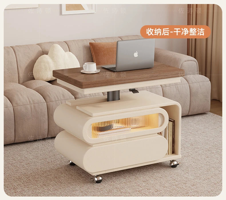 Coffee Living Room Dining Table Rise Fall Design Modern Simple Dining Table Kitchen Folding Table Basse De Salon Furnitures