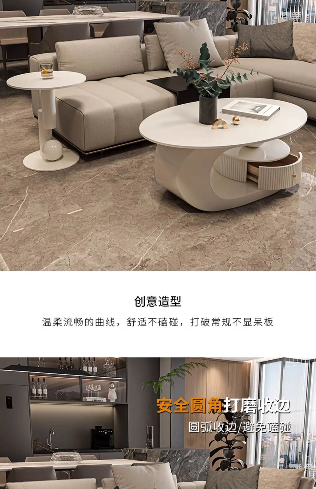 Modern Simple Coffee Table Decorative Minimalist Design Coffee Table Premiummesas De Centro Para Sala Living Room Furniture