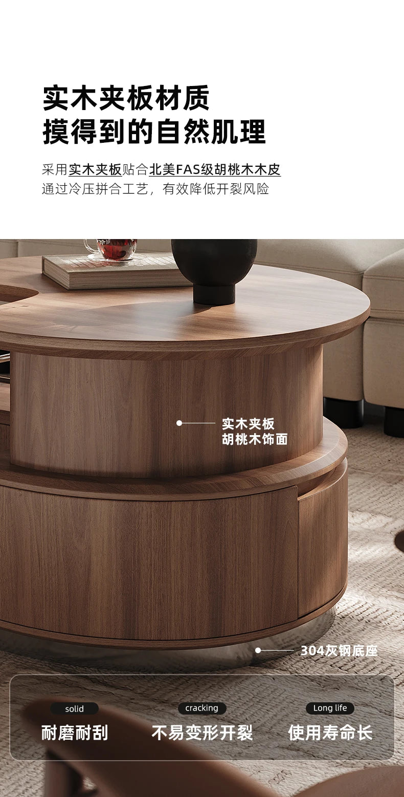 High Quality Coffee Tables Modern Luxury Drawer Designer Nordic Coffee Tables Wood Storage Koffietafels Furniture For Home