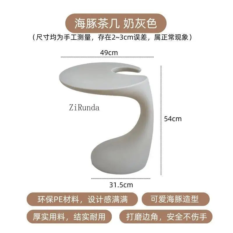 Simple modern corner table, living room sofa, small table, special-shaped coffee table