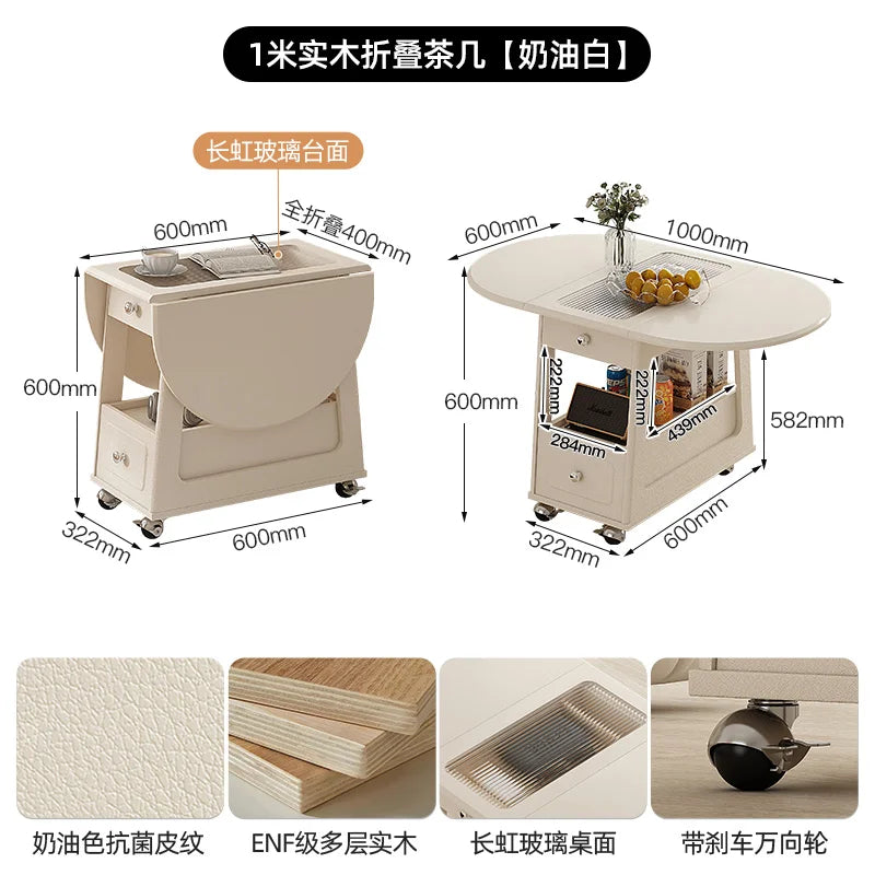 Coffee Living Room Dining Table Rise Fall Design Modern Simple Dining Table Kitchen Folding Table Basse De Salon Furnitures