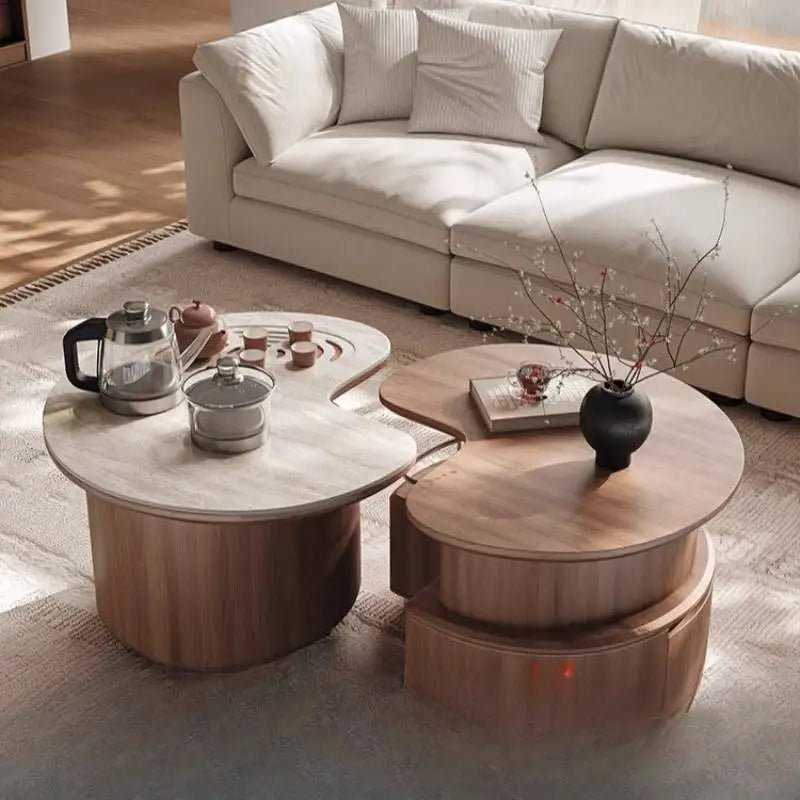 High Quality Coffee Tables Modern Luxury Drawer Designer Nordic Coffee Tables Wood Storage Koffietafels Furniture For Home